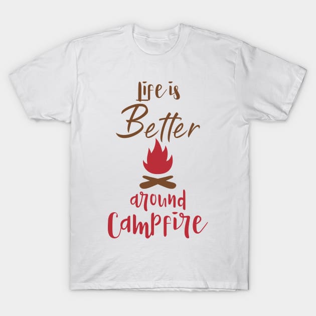 Camper Life Is Better T-Shirt by Usea Studio